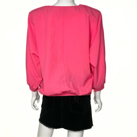 Bagwear Pink Floral Appliqué Top Womens SZ XL Girlhoodcore Feminine Living Doll - Picture 5 of 8